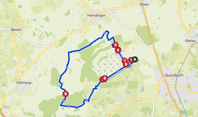 Himmelmoor map and link to trail